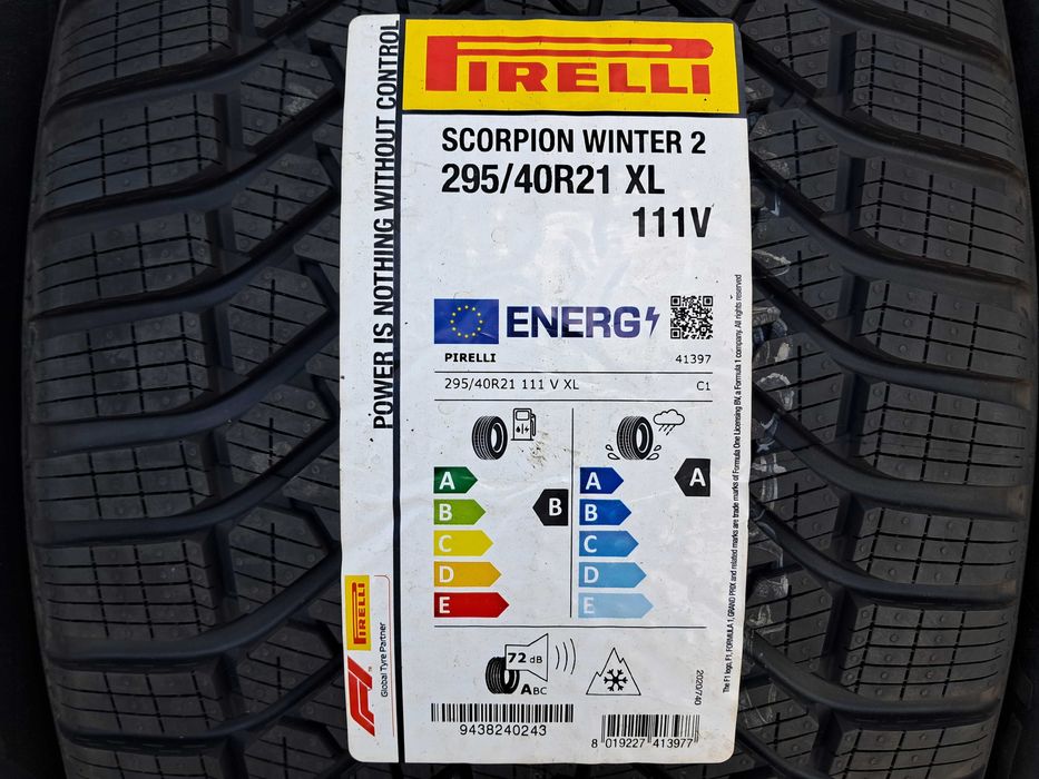 2025РІК!!! Резина зима НОВА Pirelli 295/40 R21 Scorpion Winter 2 EX90 G GL GLS F-Pace Grand Cherokee Volvo EX90 Polestar 3
