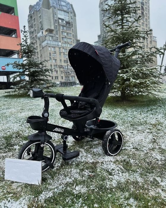 Дитячий триколісний велосипед коляска детский батьківська ручка