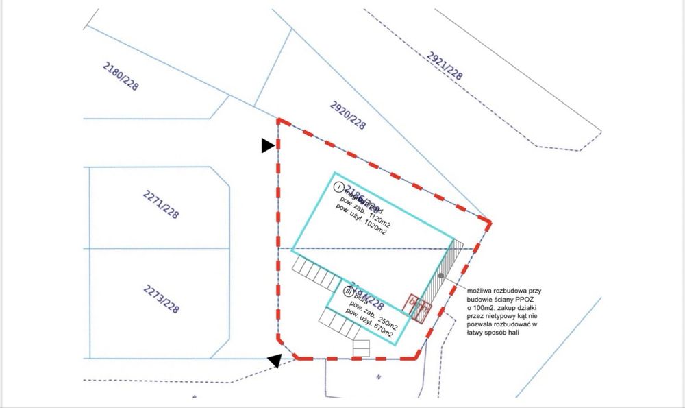Działka pod inwestycję/produkcję – Sośnicowice – 3 289 m²