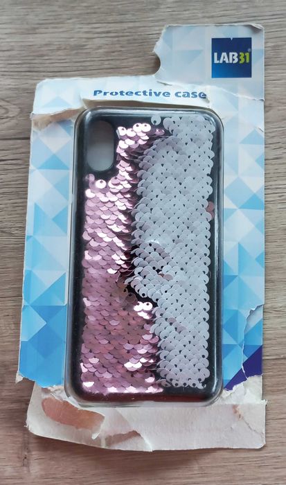 Nowe etui case obudowa na telefon LAB31 Apple iPhone X XS cekiny