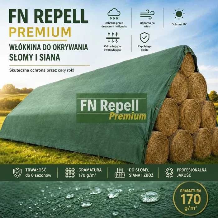 Fliz agrowłóknina , włoknina , plandeka do słomy, siana JAKOŚĆ PEMIUM 170 g/m2