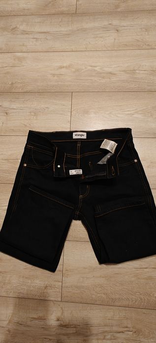 Wrangler spodnie czarne męskie