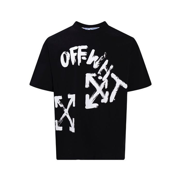 OFF-white футболка оверсайз мужская уничекс черная оригинал