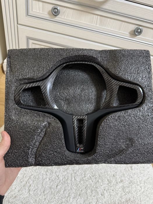 Карбон накладка на М руль M Perfomance BMW 3 4 M3 M4 G20 G30 G21 G22