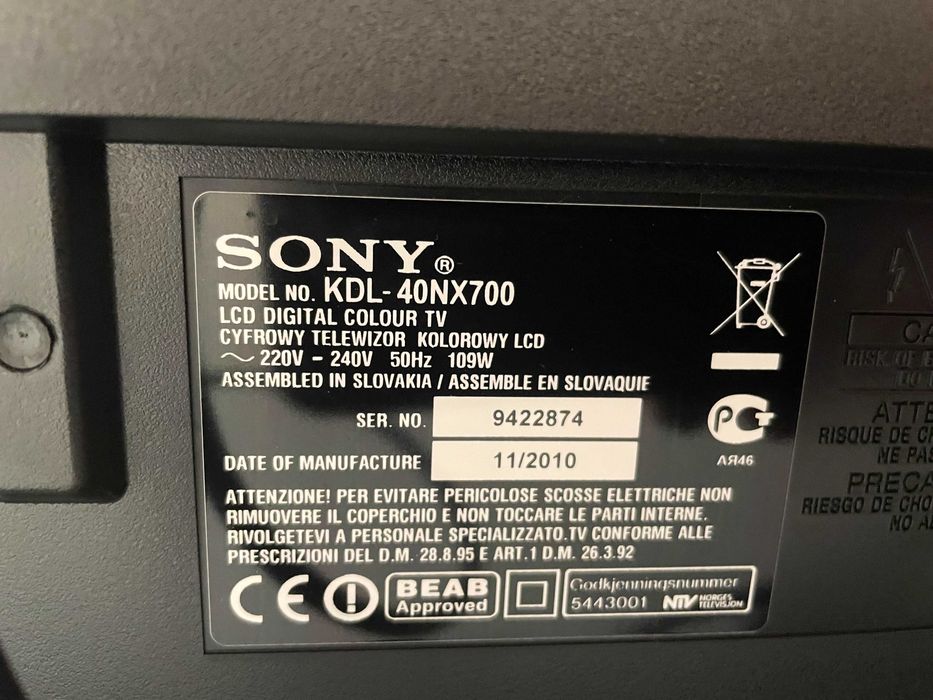 Sony lcd 40" modelo kdl-40nx700 - impecável, com comando e Sound bar64285844759298121