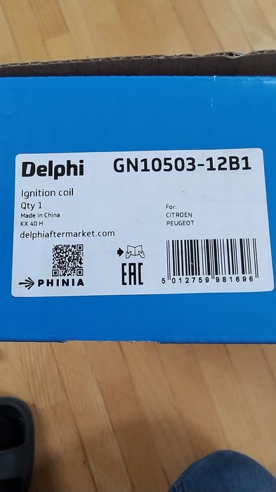 Cewka zapłonowa Delphi  Peugot 807, Citroen C8 2.0 benzyna