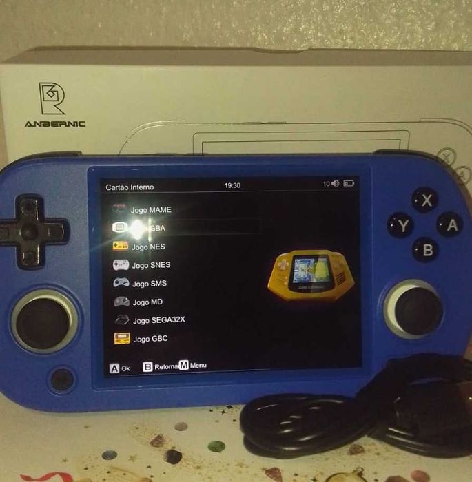 Consola Portátil Anbernic RG40XX H - Azul - Nova!!
