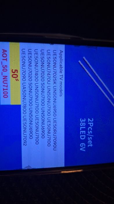 Samsung 50nu7092 plus ledy