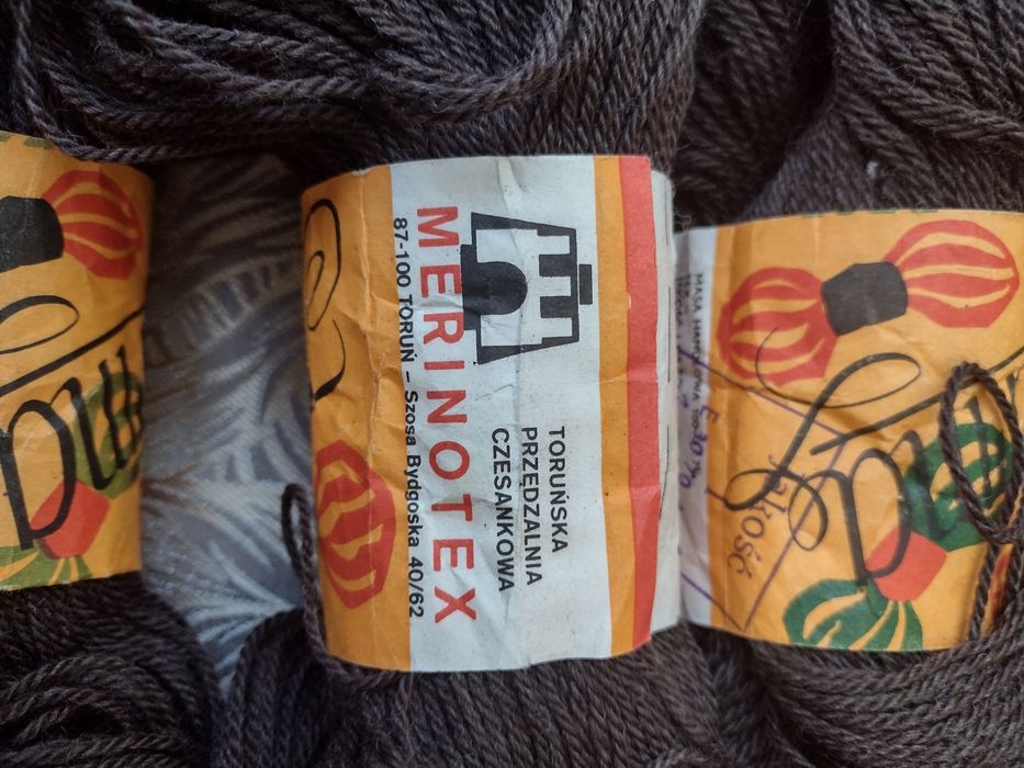 Włóczka wełna PRL "MERINA","MERINOTEX" v