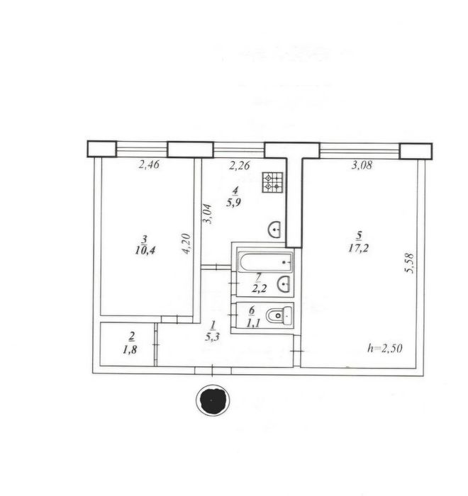 Продаж 2 - кімнатної квартири. вул. Генерала Радієвського