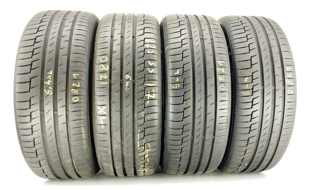 4x 225/55 R17 XL Continental PC6 opony letnie 6 mm / montaż