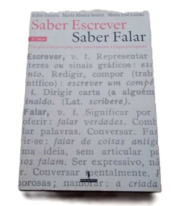 Saber Escrever, Saber Falar, de Edite Estrela