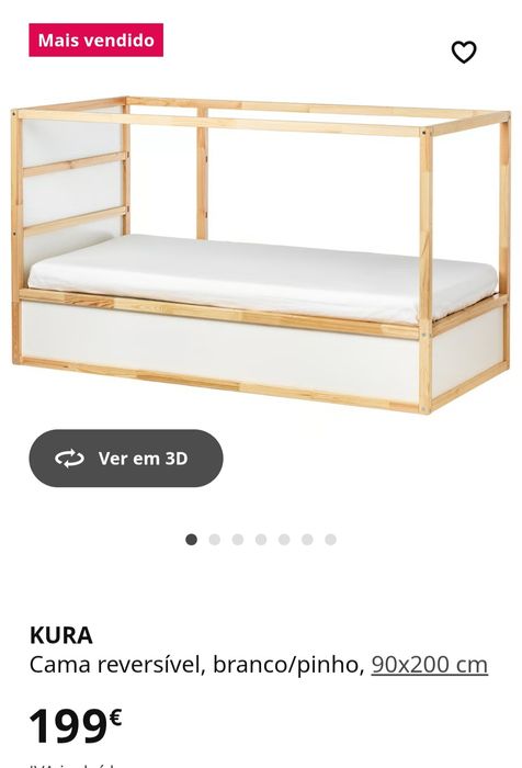 Cama com colchão