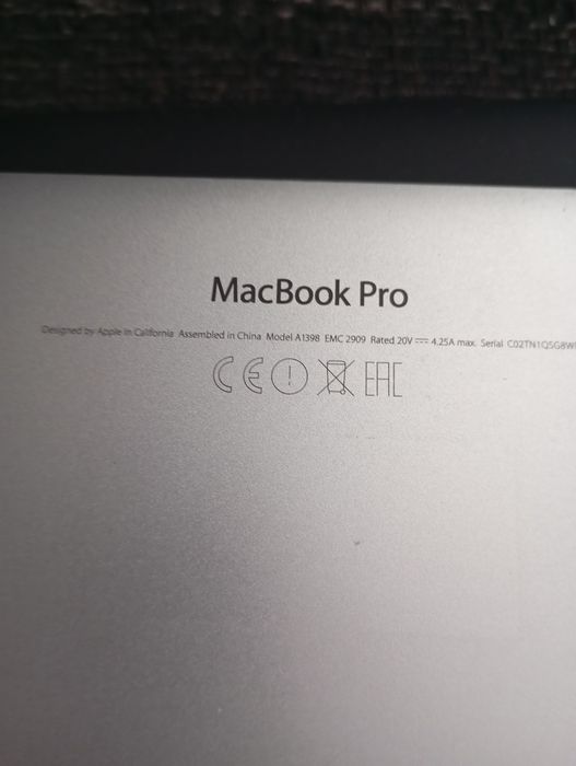 MacBook pro A1398 ano2015 peças