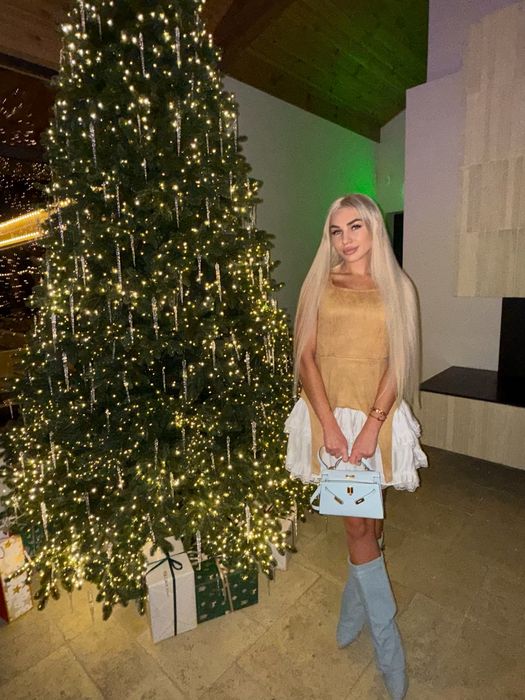 Платье экозамш очень стильное