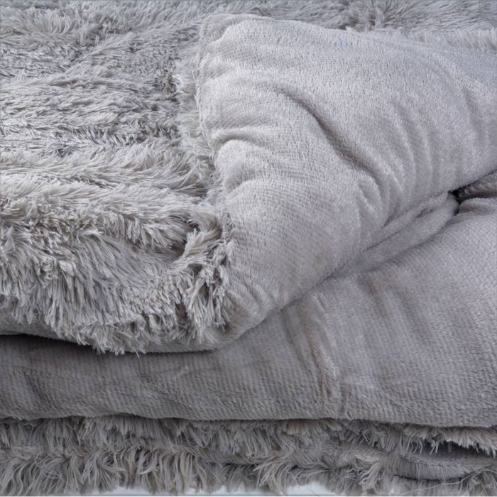 Пухнасте товстенькі мʼякі хутряні ковдри покривала "Травичка ведмідь"