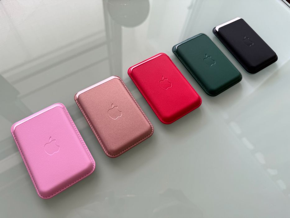 Czarny Mag Safe Wallet Portfel magnetyczny Wsówka magnes Apple Iphone