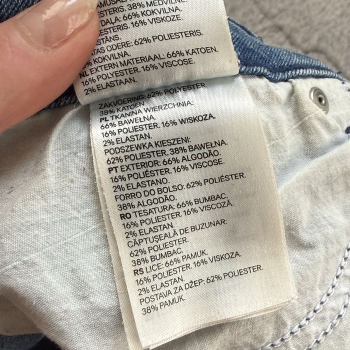 Spodenki jeansowe damskie H&M rozmiar XL niebieskie