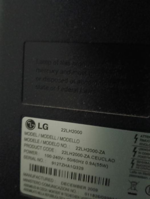 Vendo TV LCD LG 27 polegadas447519221990696961