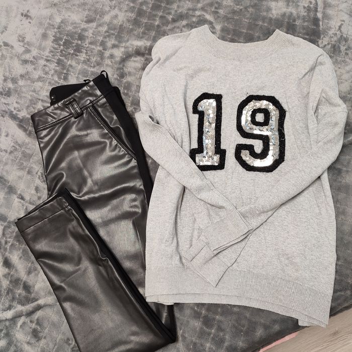 Продам брюки с кожанными вставками