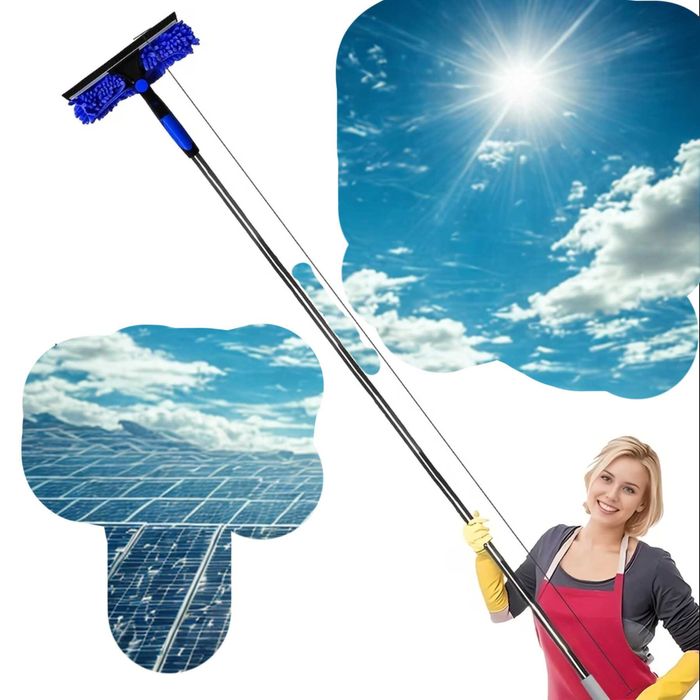 Szczotka Mop Do Mycia Paneli Fotowoltaicznych PV Szkła Mycie Mokro ITP