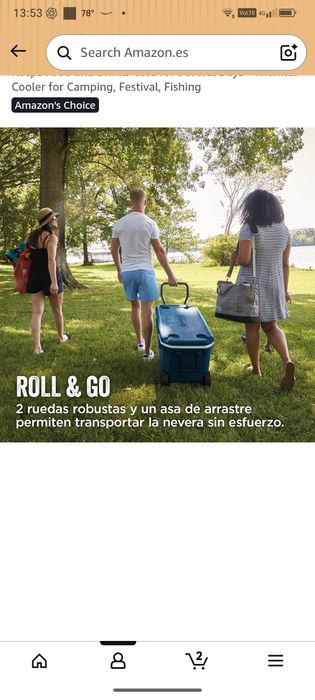 Geleira Coleman Xtreme 90 L com rodas – nova na caixa