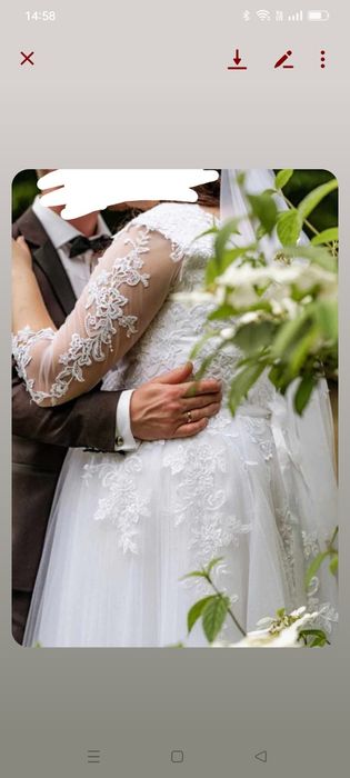 Suknia ślubna koronkowa