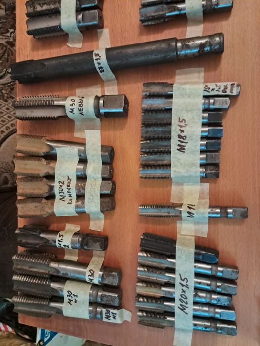 Метчики, плашки, новые и б/у времен СССР