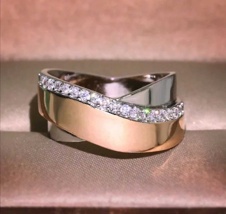 Anel banhado prata S925