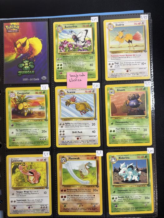 Cartas Pokemon Jungle Pt e Ingles