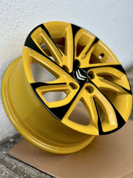 Jantes Novas Amarelo e Preto - 5 Furos - Novas