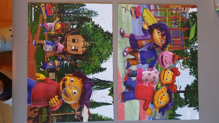 2 puzzles Sid Ciência (24 peças cada) + Livro de atividades (24 pág.)