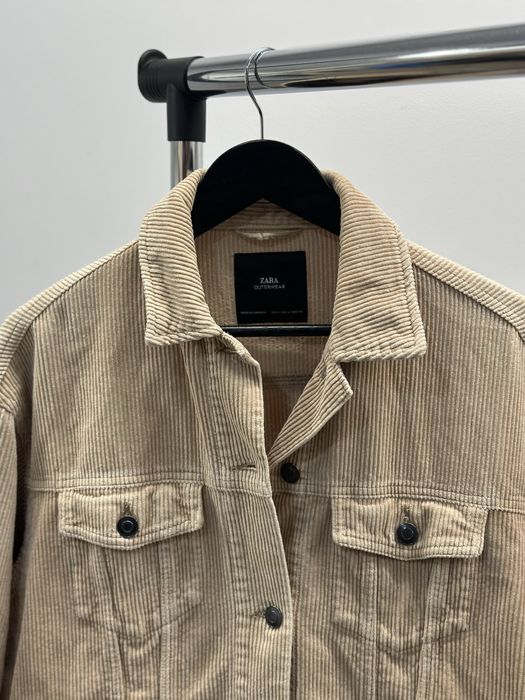 Вельветова куртка Zara S оверсайз
