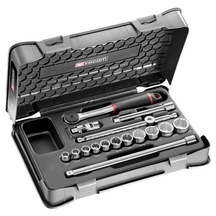 Zestaw nasadek 3/8", 12-kątnych, 1/4" - 7/8" J.161-2P12U FACOM