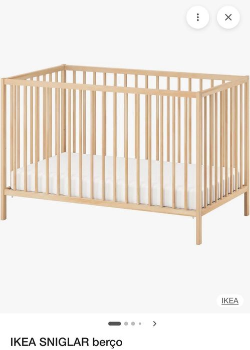 Berço bebê ikea + colchão