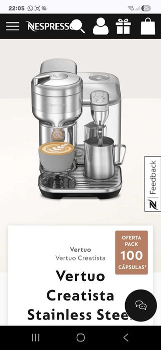 Máquina de café Nespresso Barista
