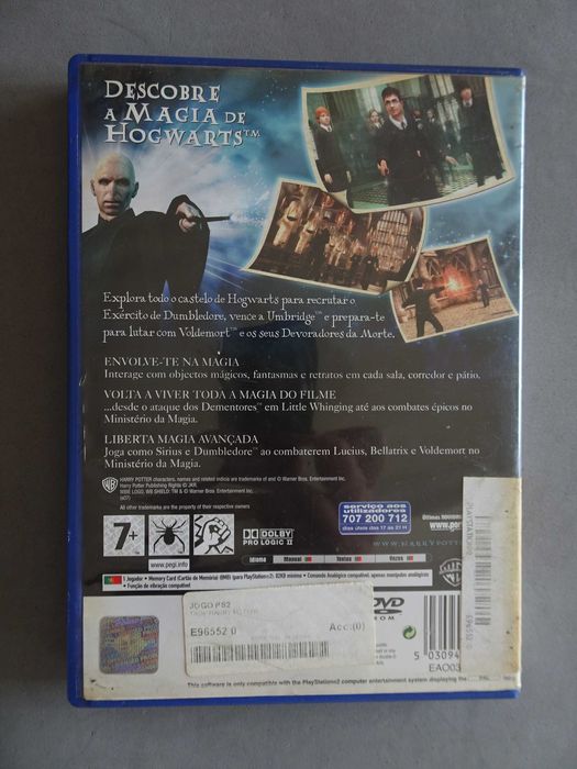 Jogo Playstation 2 PS2 - Harry Potter e a Ordem de Fénix