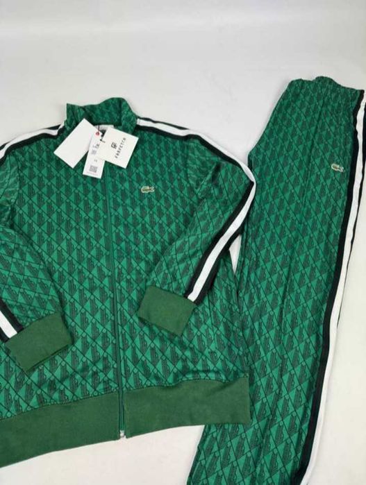 Nowe dresy Lacoste Monogram green