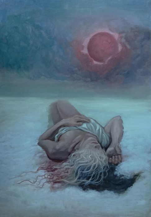 Obraz olejny, "Zaćmienie", 100x70