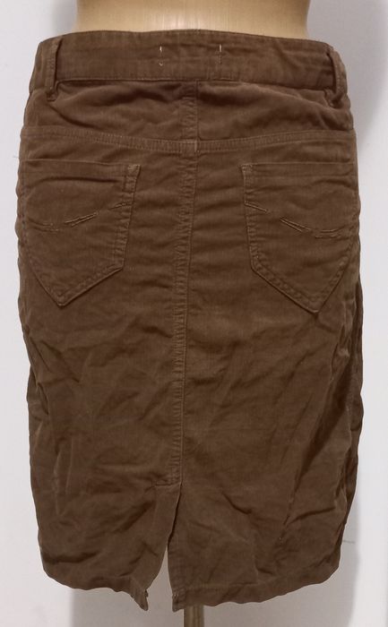 Brązowa sztruksowa spódnica Carry M L