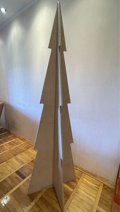 Интерьерная  ёлка фанера