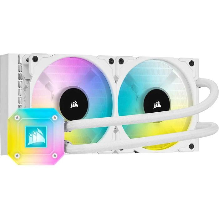 Система водяного охолодження Corsair iCUE H100i Elite Capellix БІла кріплення під AM5/AM4, LGA1700/1851 Core Ultra