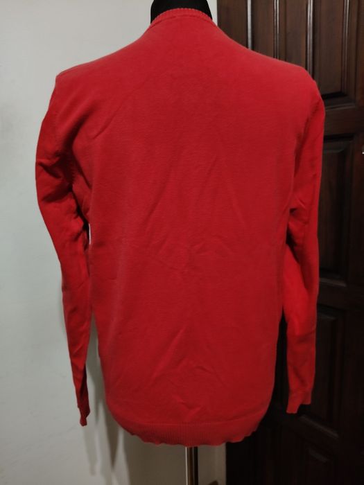 Sweter męski czerwony