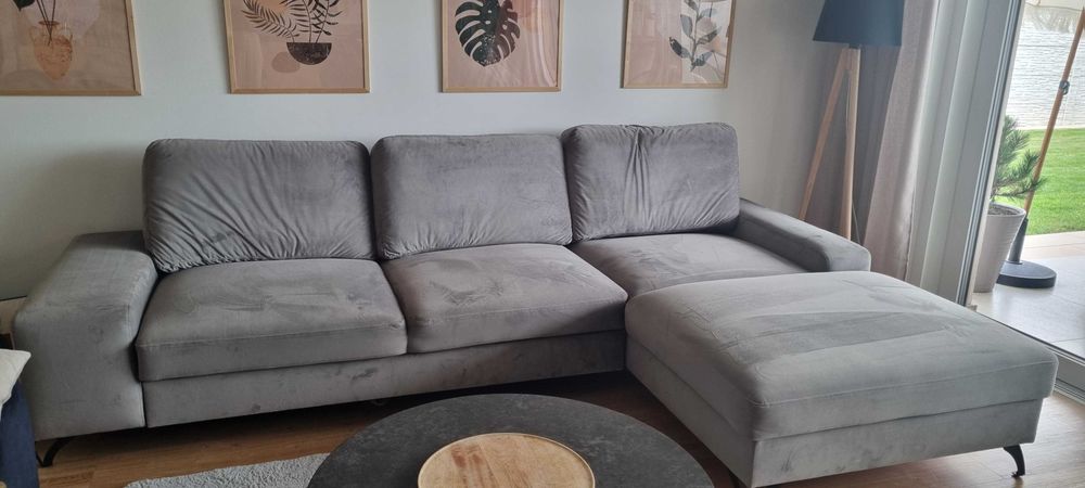 Narożnik sofa szara