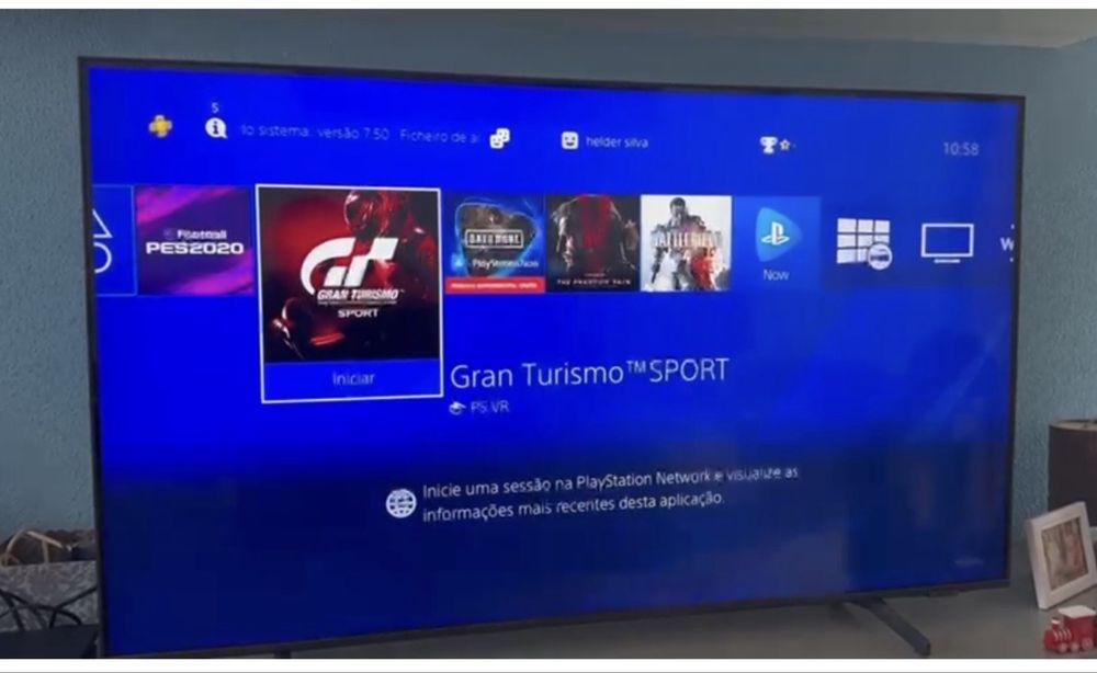 Ps4 500gb com comando original