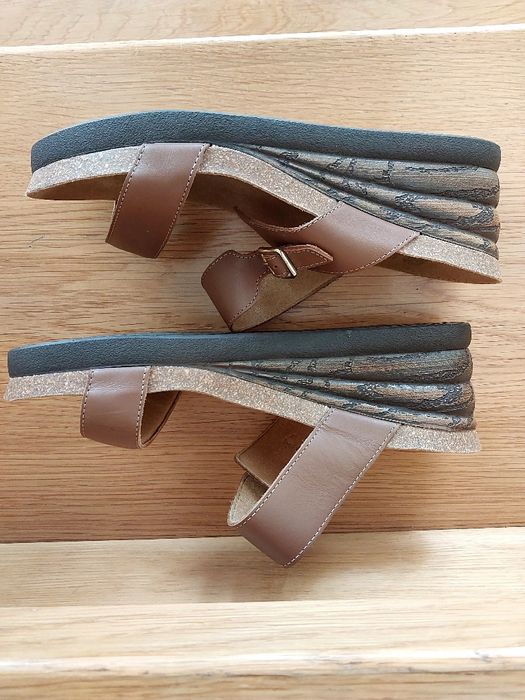 Buty 39 Scholl klapki skórzane damskie