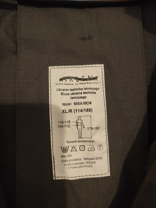 Kurtka wojskowa technika lotniczego rozmiar XL