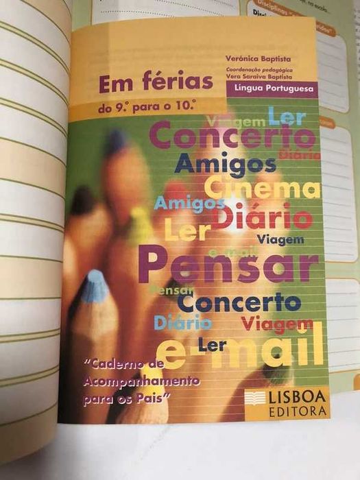 Manual Escolar de Língua Portuguesa "Em férias" do 9º para o 10º ano