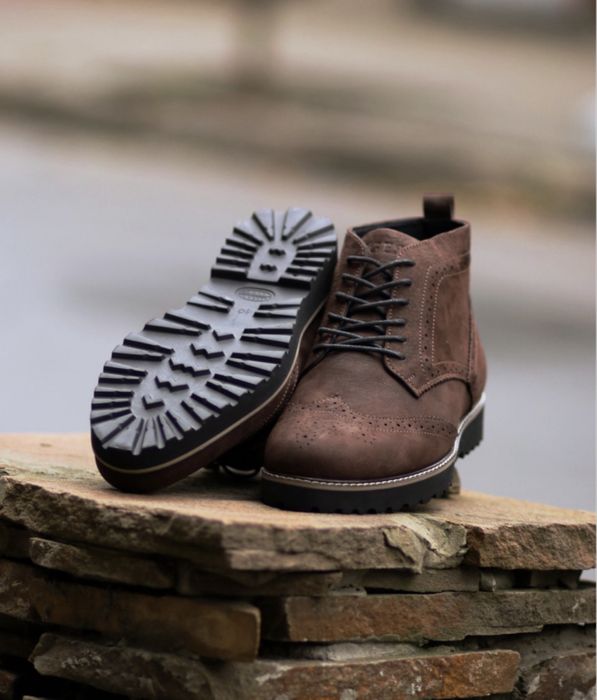 Зимові чоловічі черевики натуральна шкіра