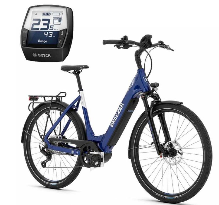 Nowy Damski Rower elektryczny BREEZER POWERTRIP EVO 1.3+ LS 28" Rama S43 i M47 Shimano DEORE 11rz BOSCH CX 85Nm Bateria 500Wh e-bike Gwarancja Wysyłka